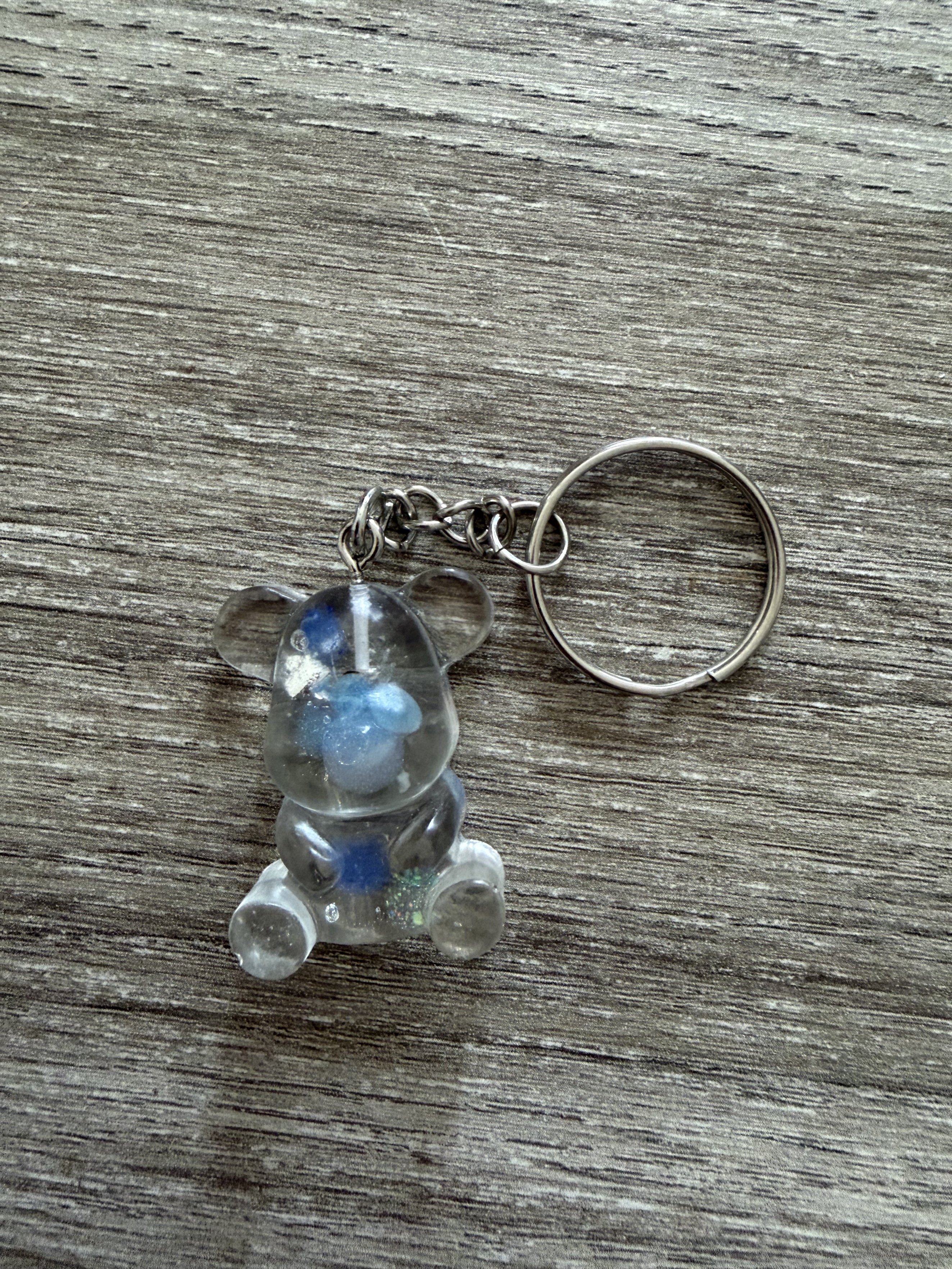 Porte clé ourson 35mm bulle