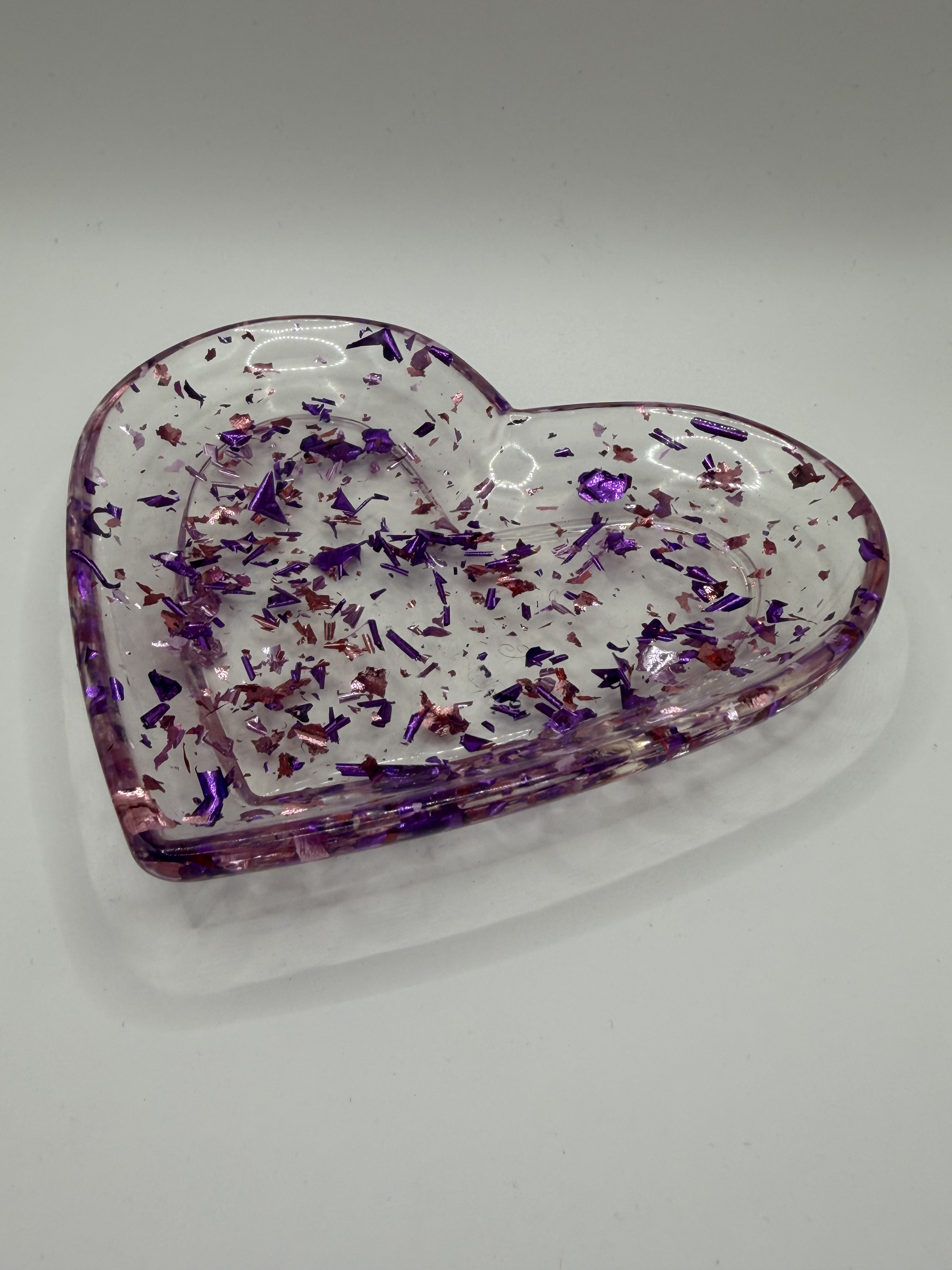 Coeur - feuille violette mauve