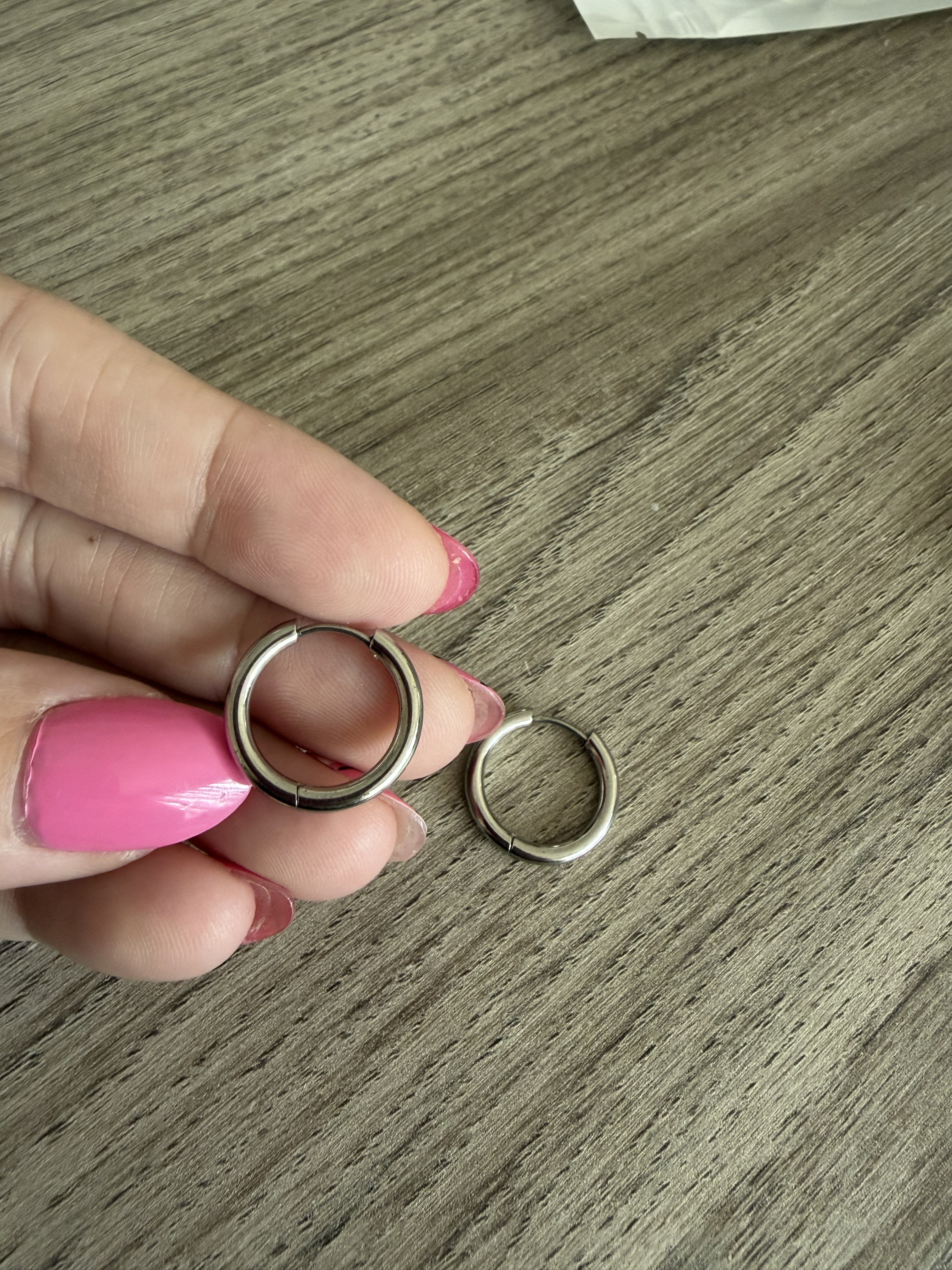 Anneaux argentés 14mm