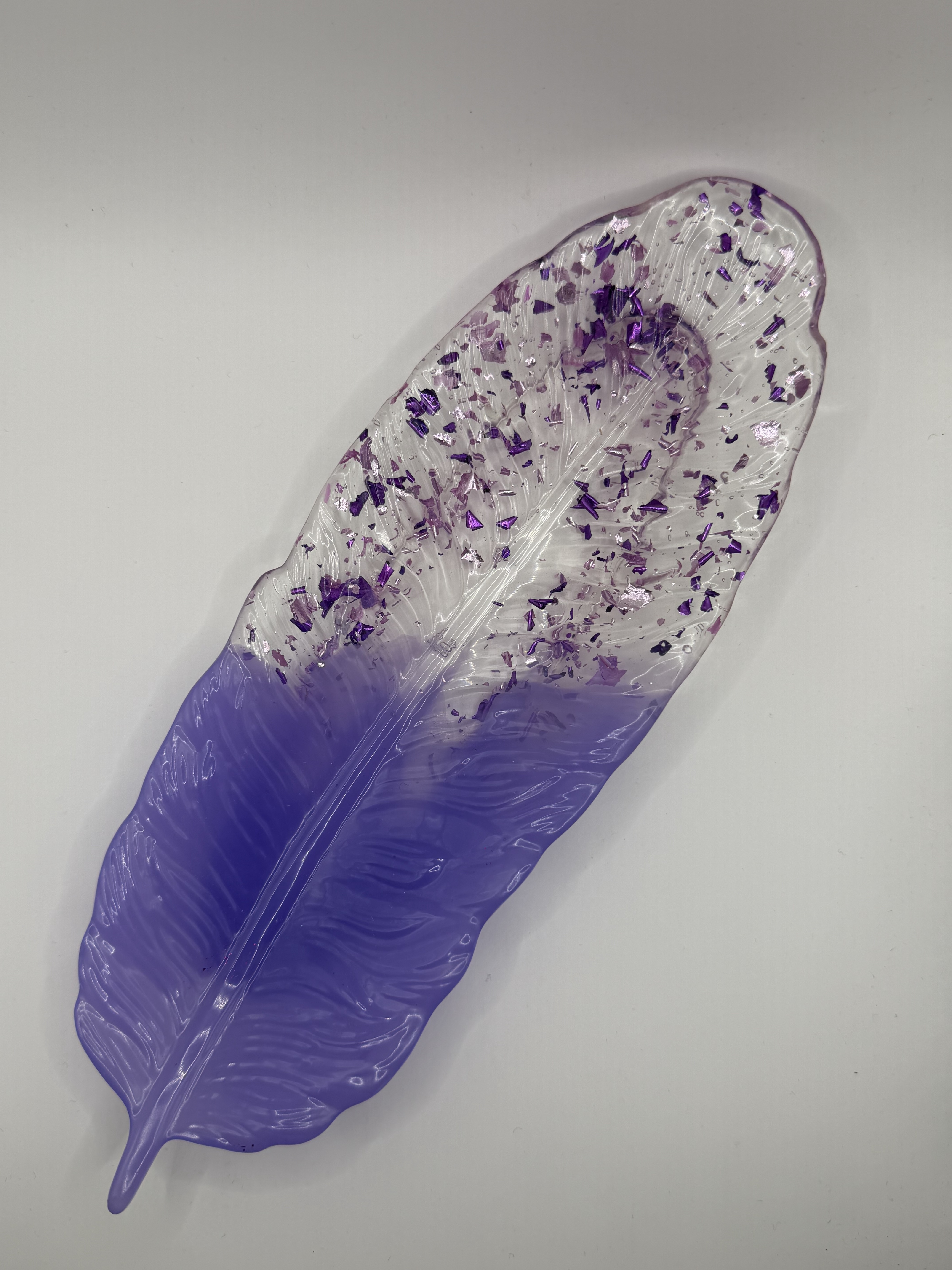 Plume - violet feuille violette mauve