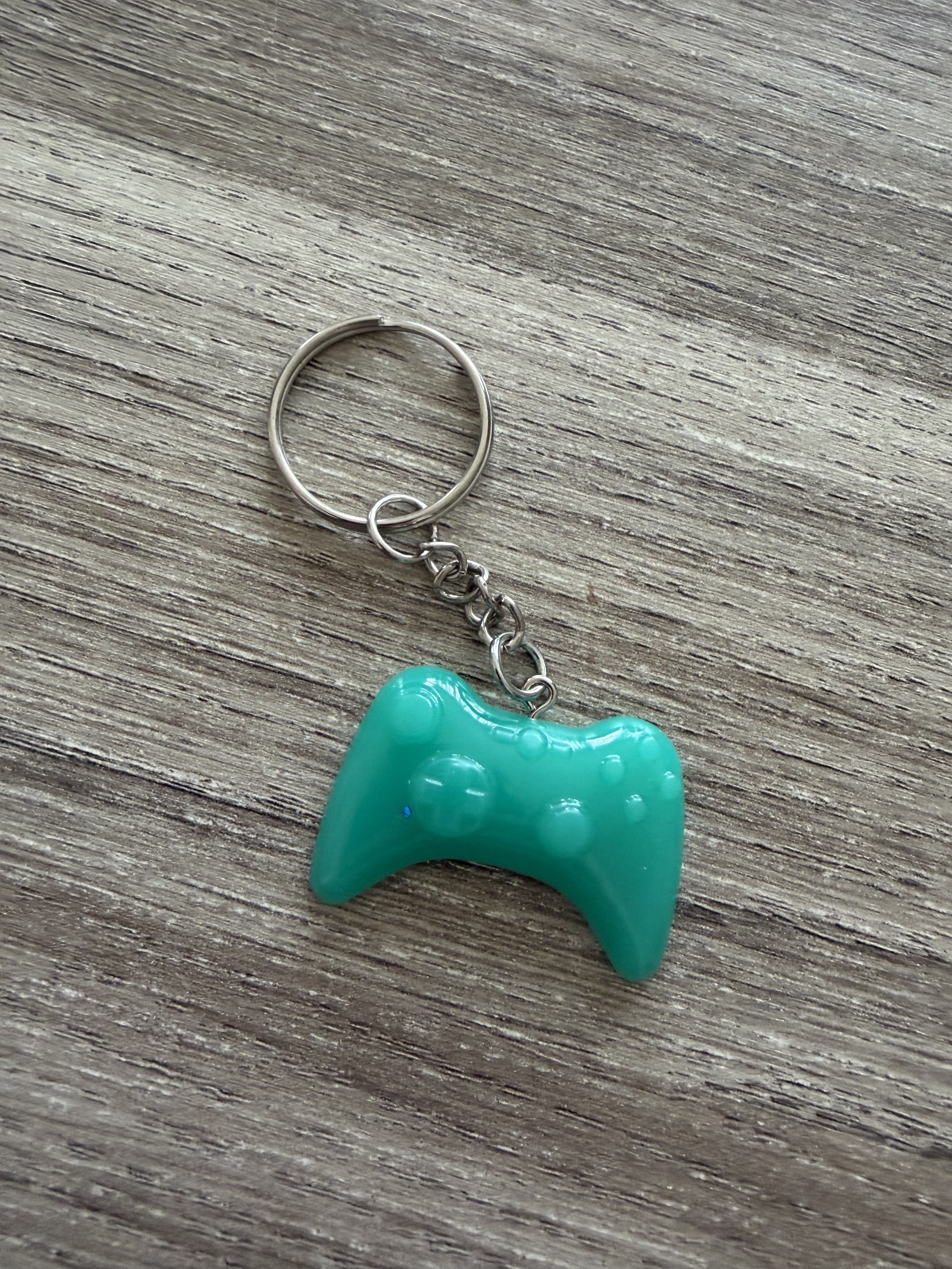 Porte clé manette 3 turquoise
