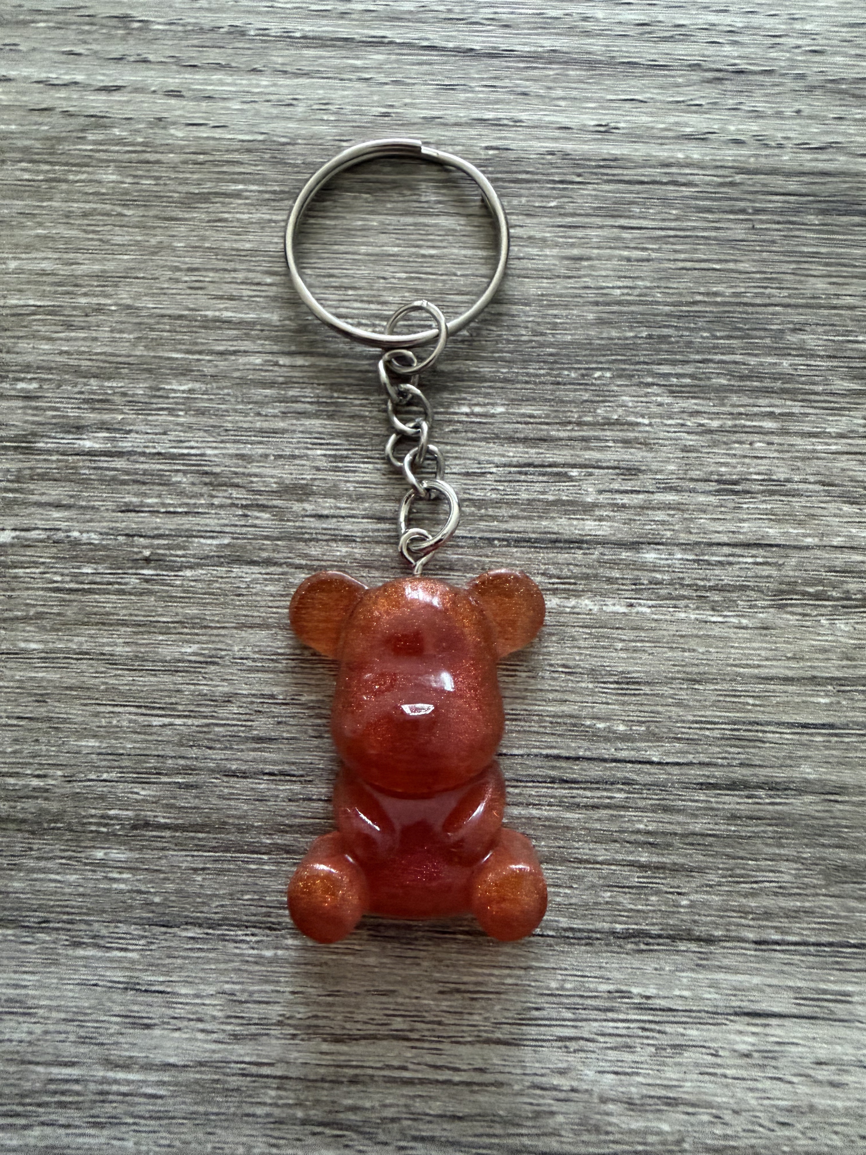 Porte clé ourson 35mm marron