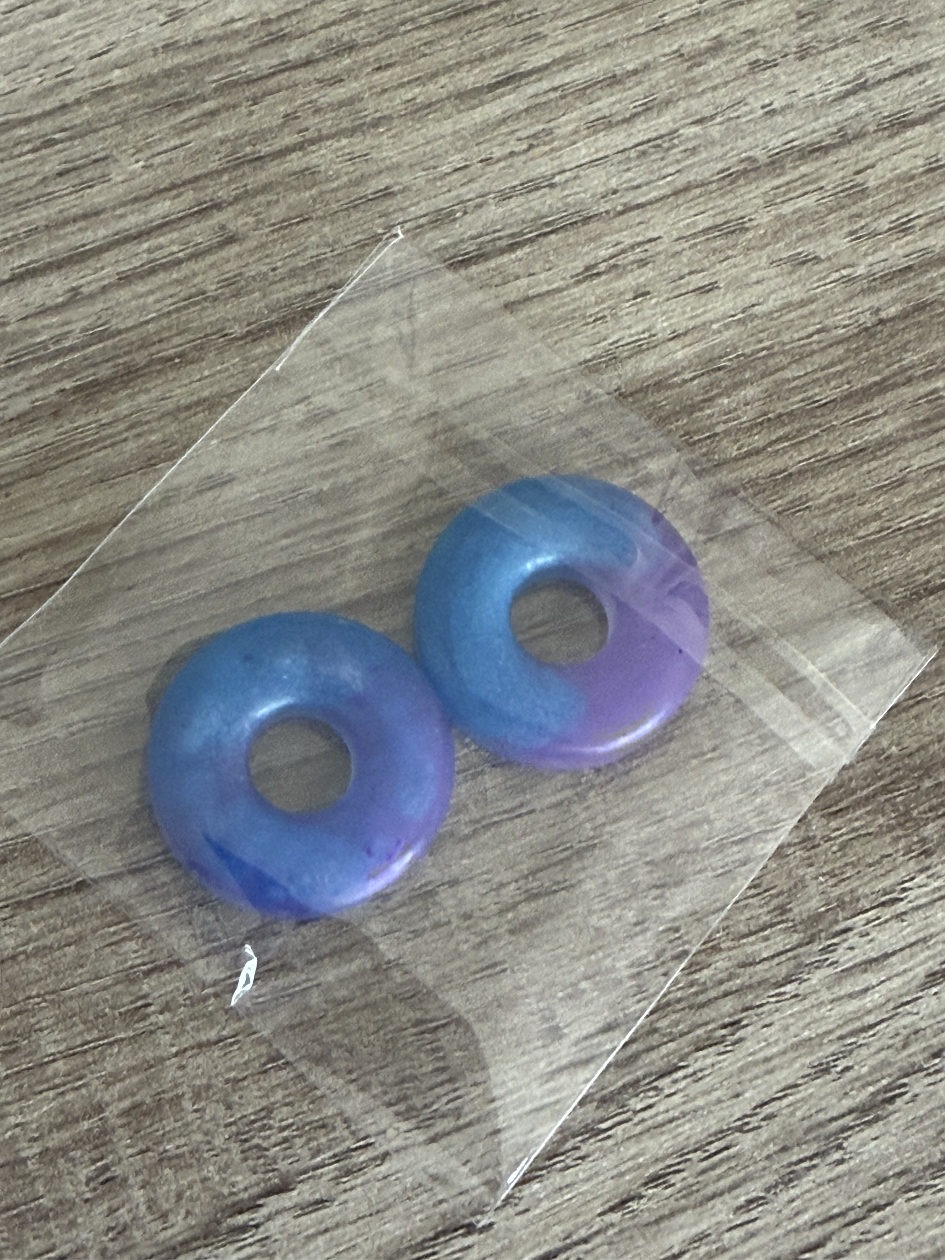 Pampilles donut bleu et violet