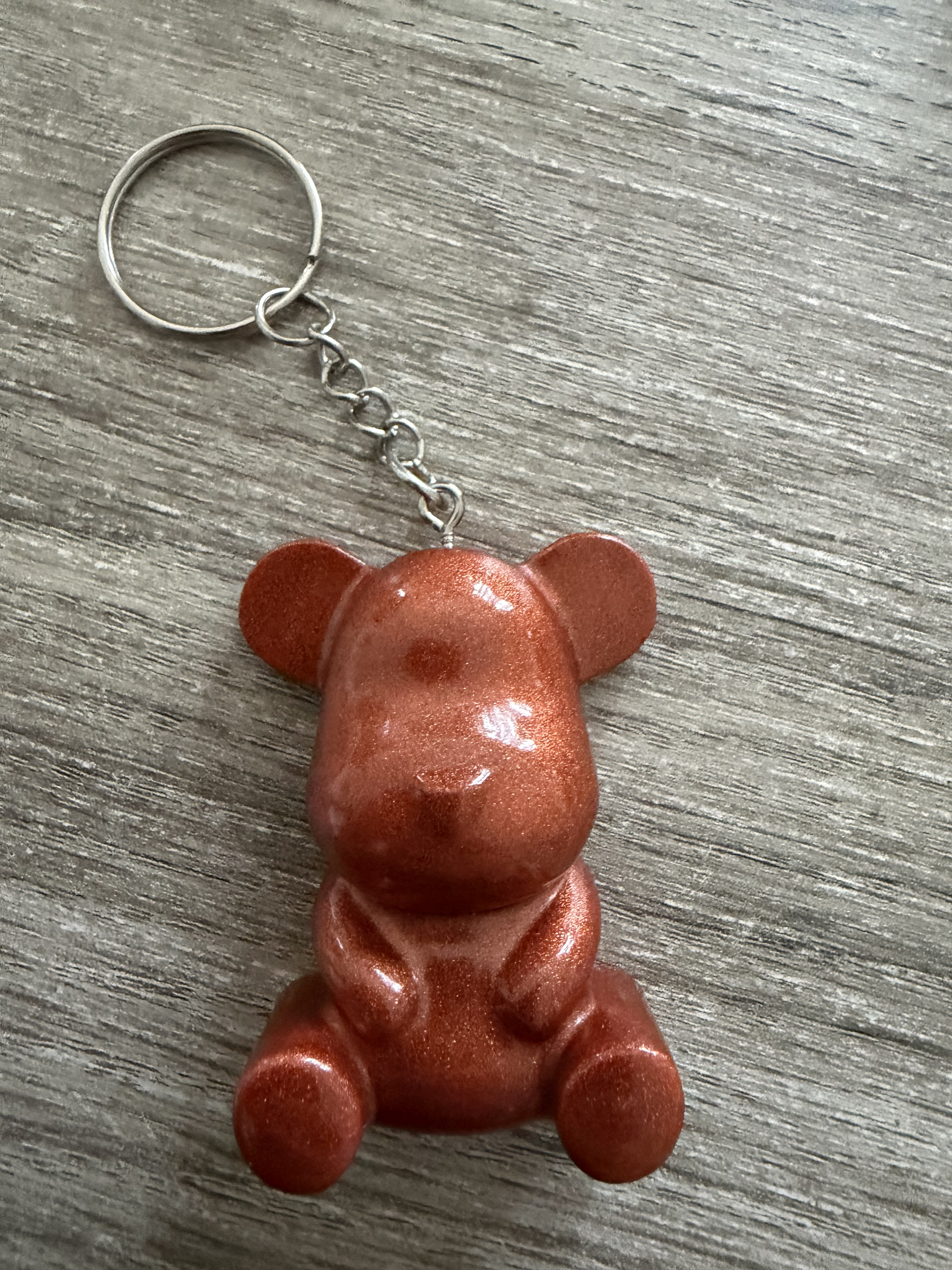 Porte clé ourson 55mm marron