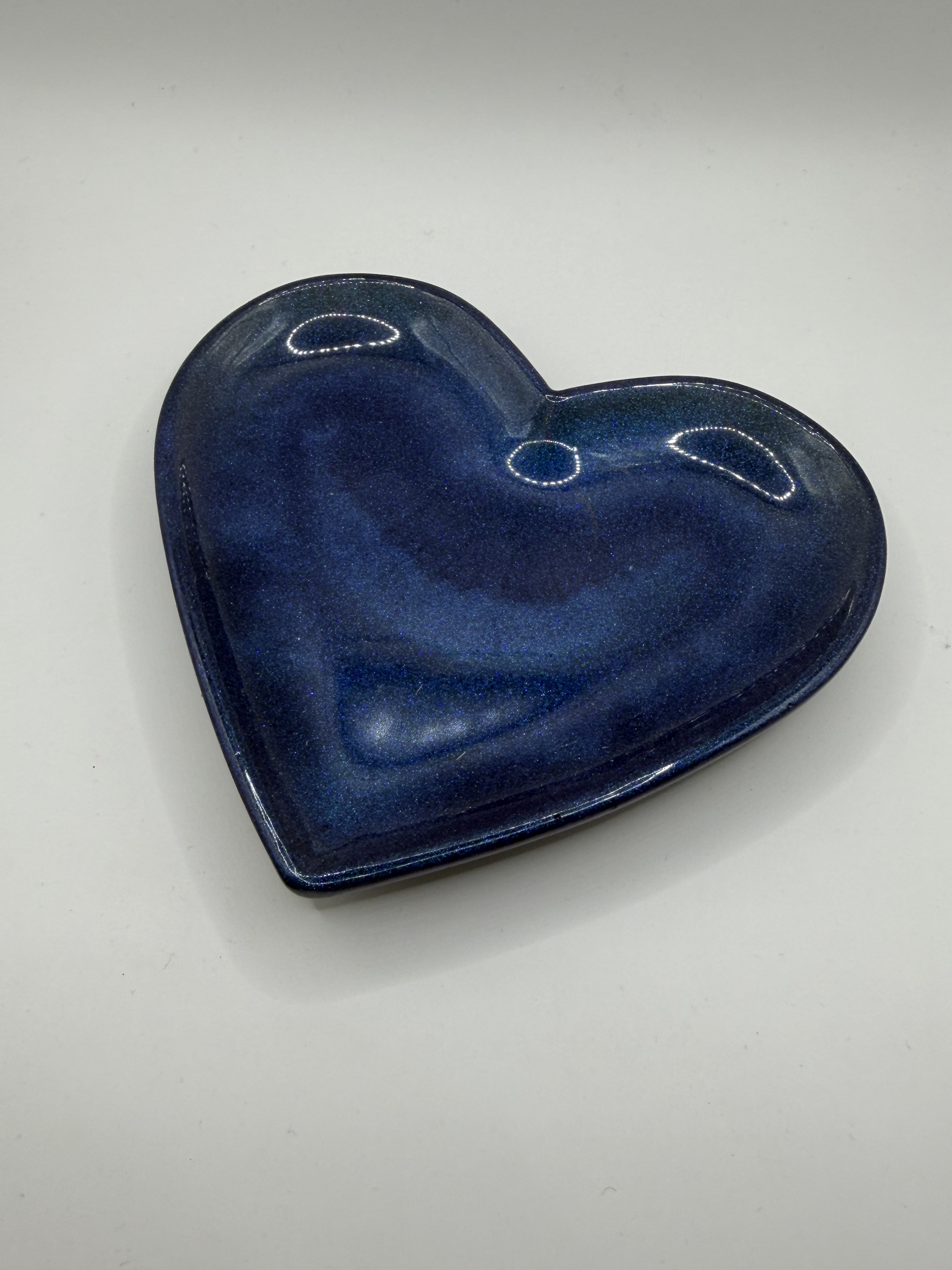 Coeur - bleu métallisé