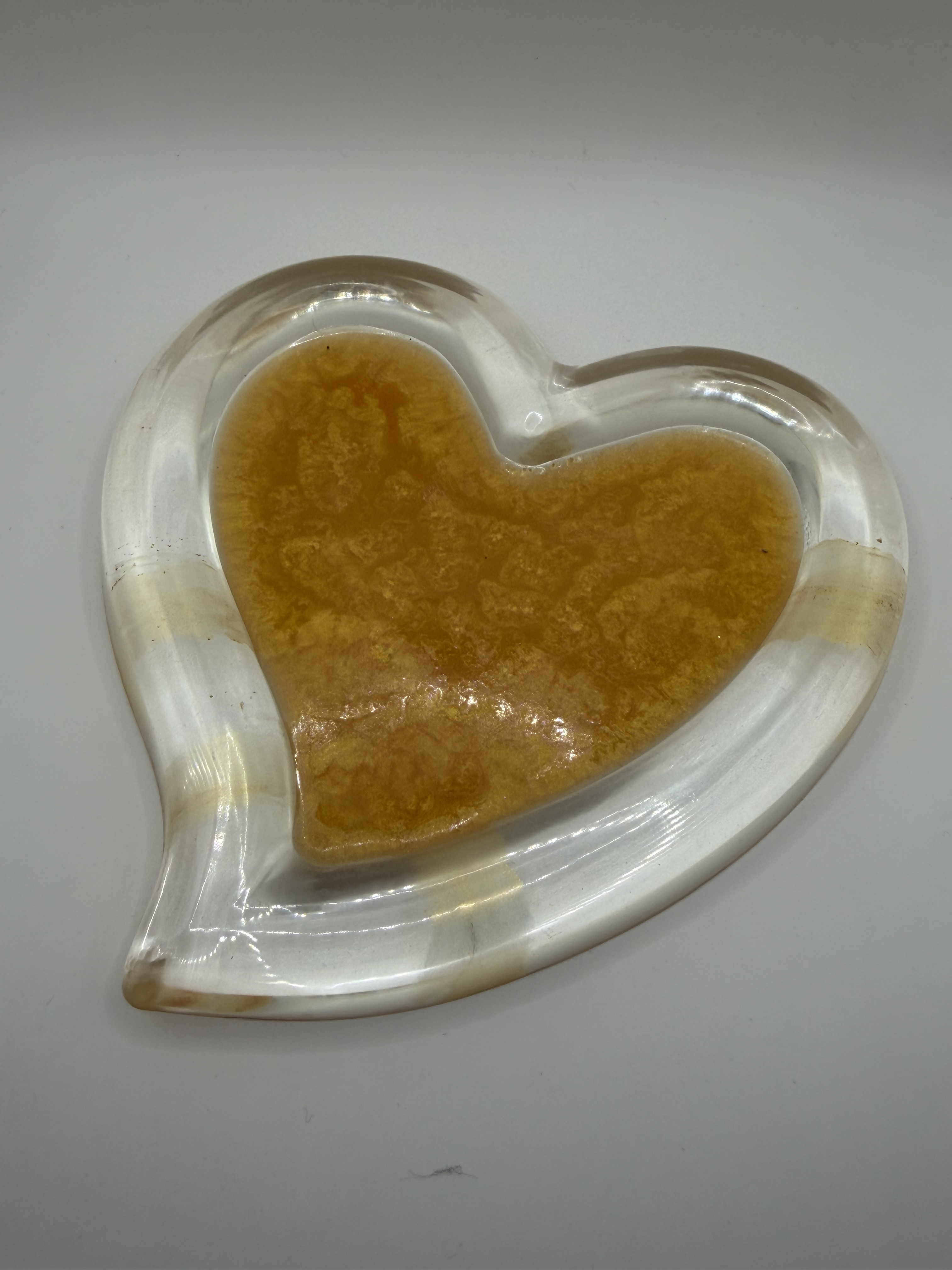 Coeur 15cm - fond or