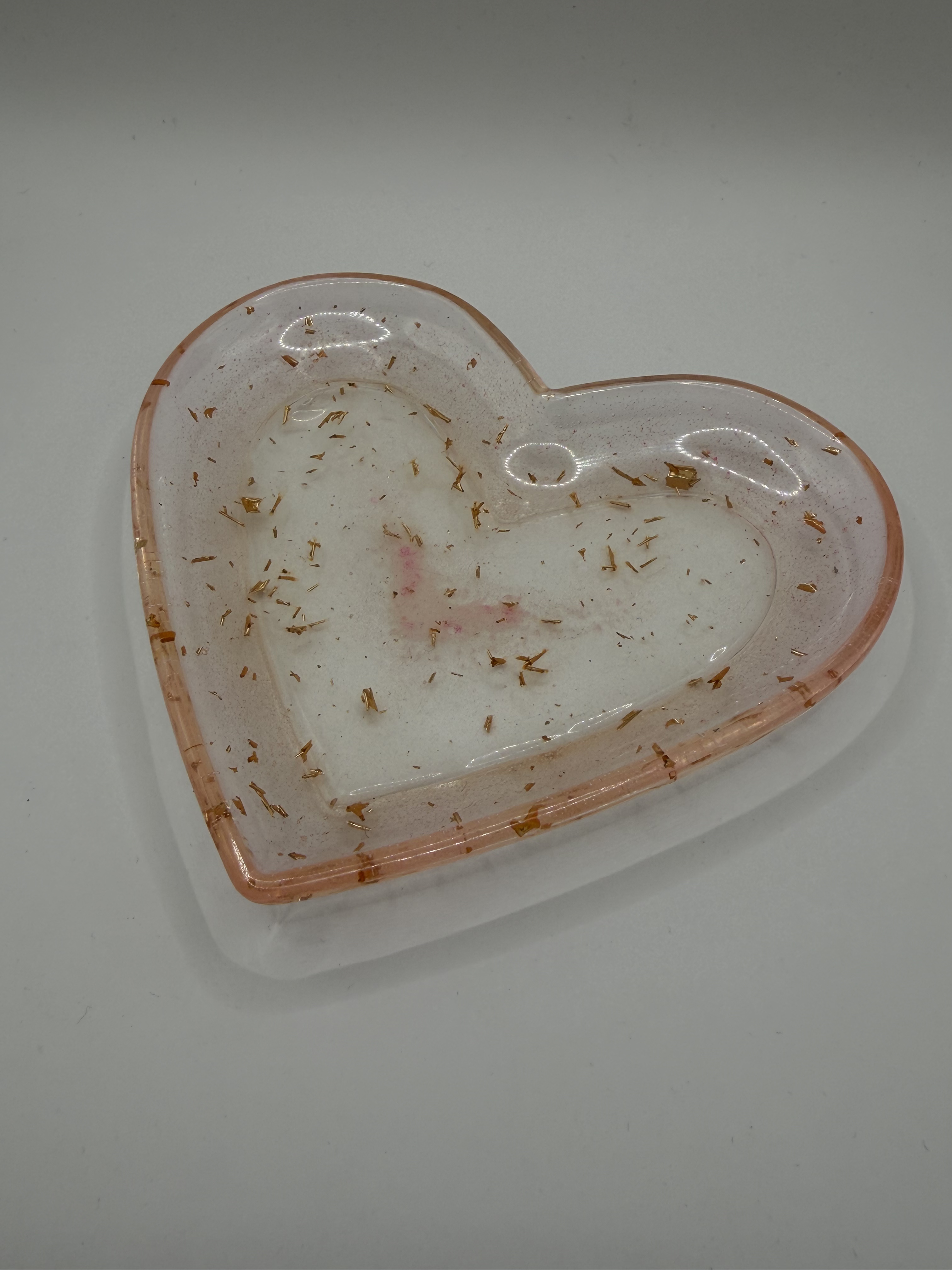 Coeur - rosé feuille d'or