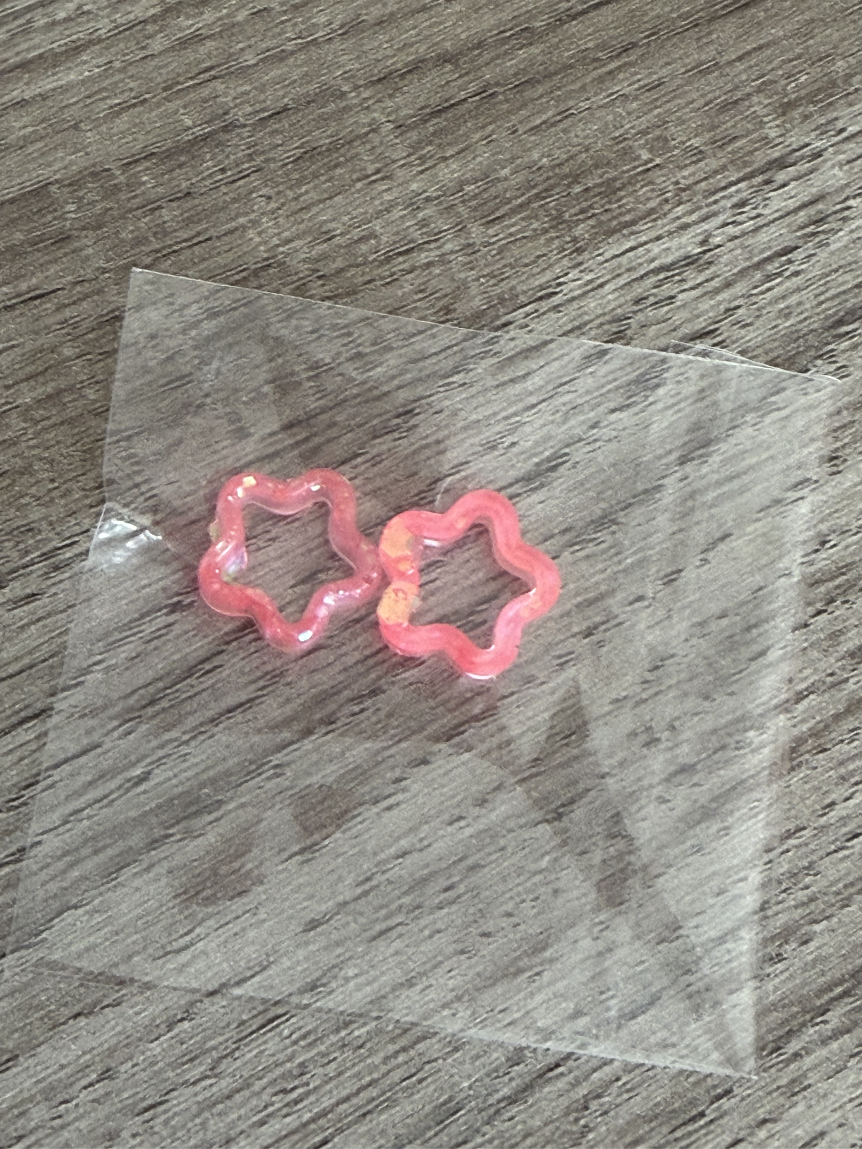 Pampilles étoile fine rose