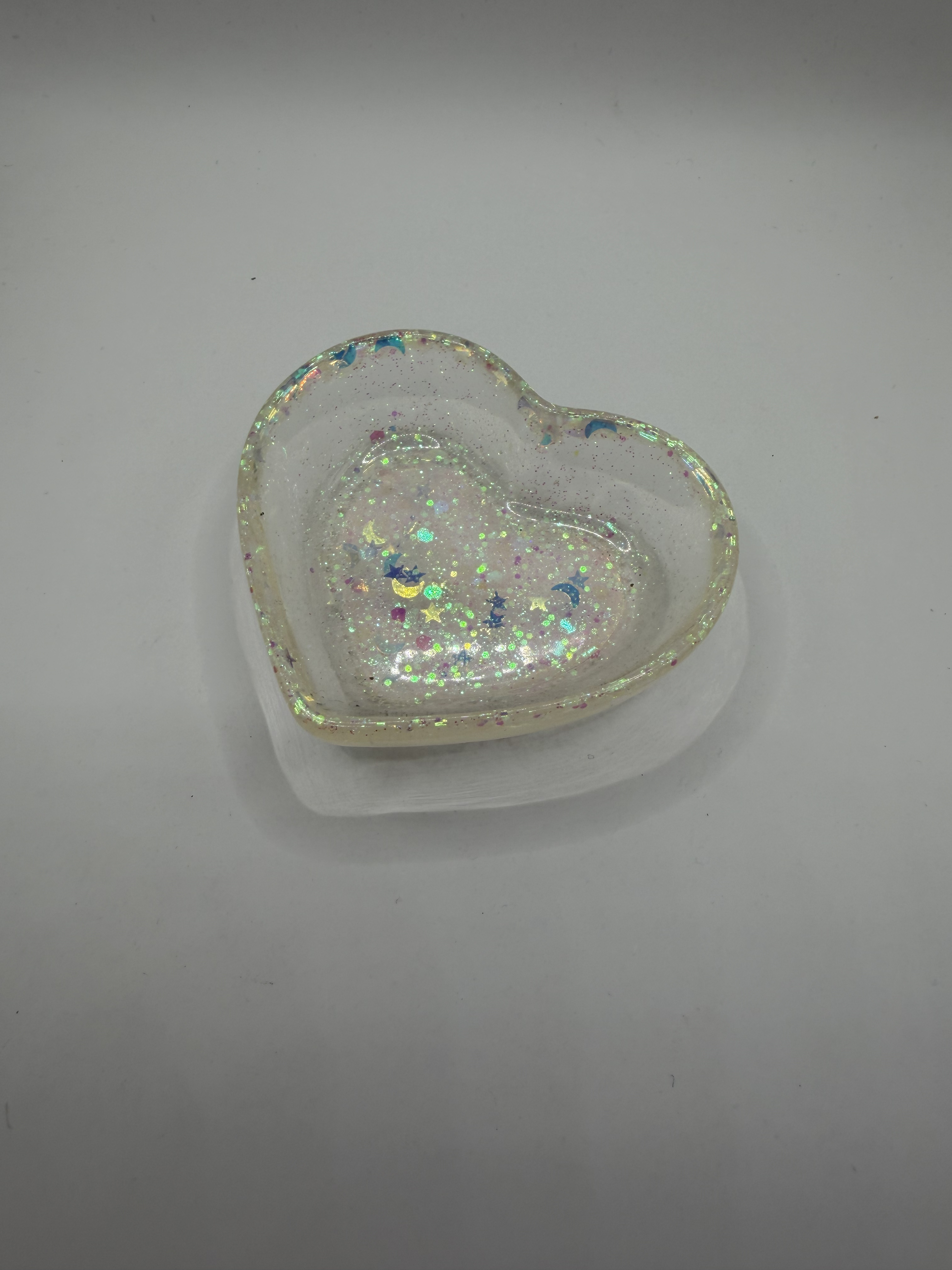 Coeur 8cm - paillette sirène